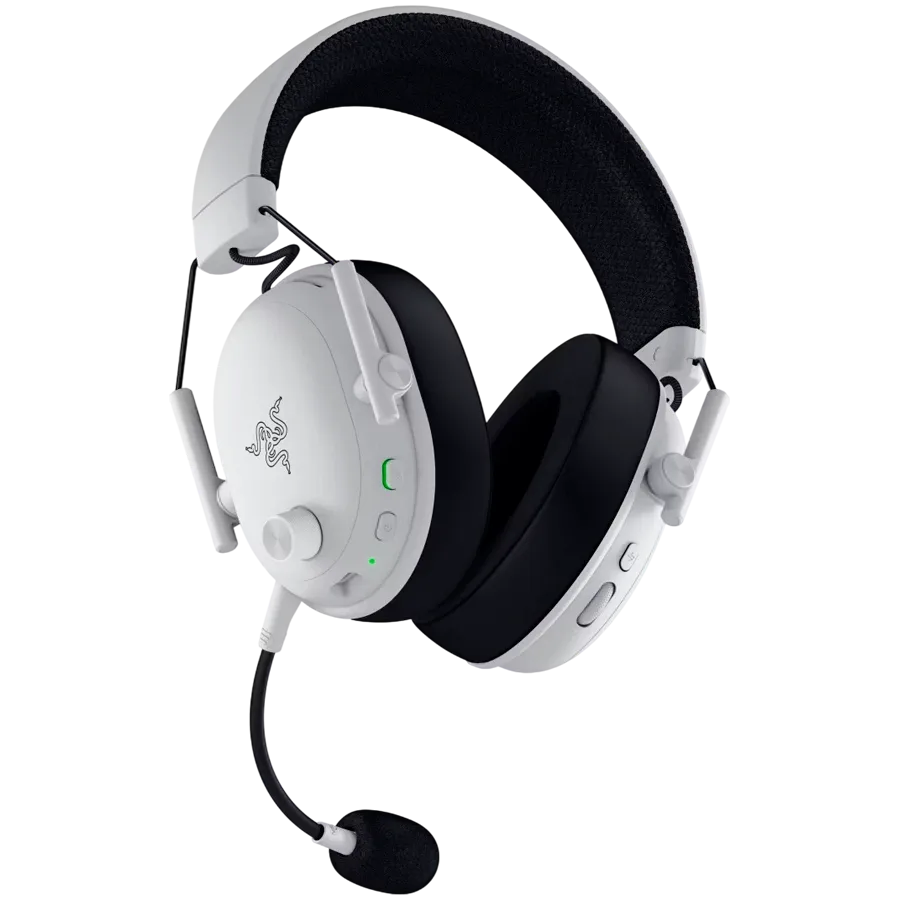 Геймърски слушалки Razer BlackShark V3, Wireless Esports, White Edition