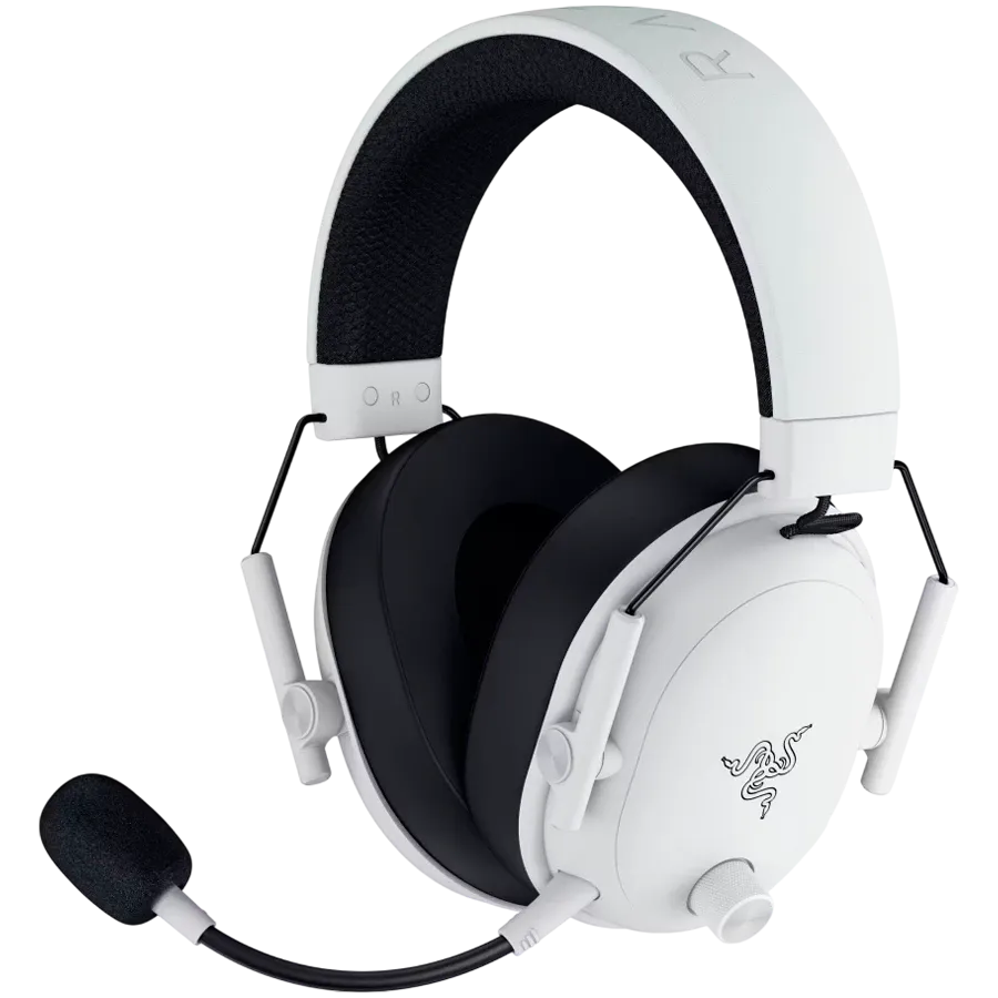 Геймърски слушалки Razer BlackShark V3, Wireless Esports, White Edition