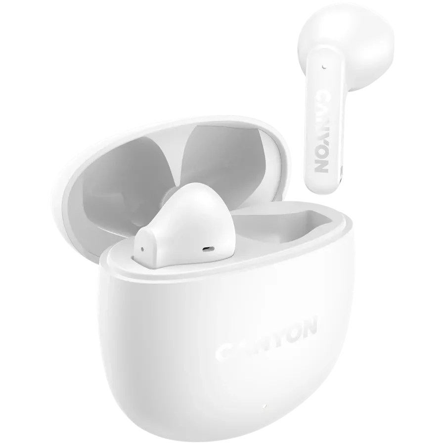 Слушалки Canyon TWS OnGo 13 Semi-in-ear, бяли