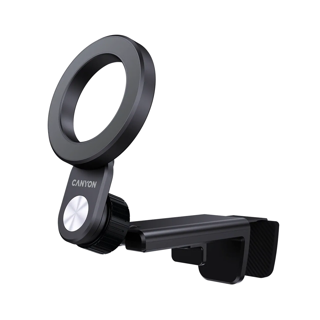 Стойка за телефон Canyon Magnetic travel holder OnGrip 11 clip mount, черна