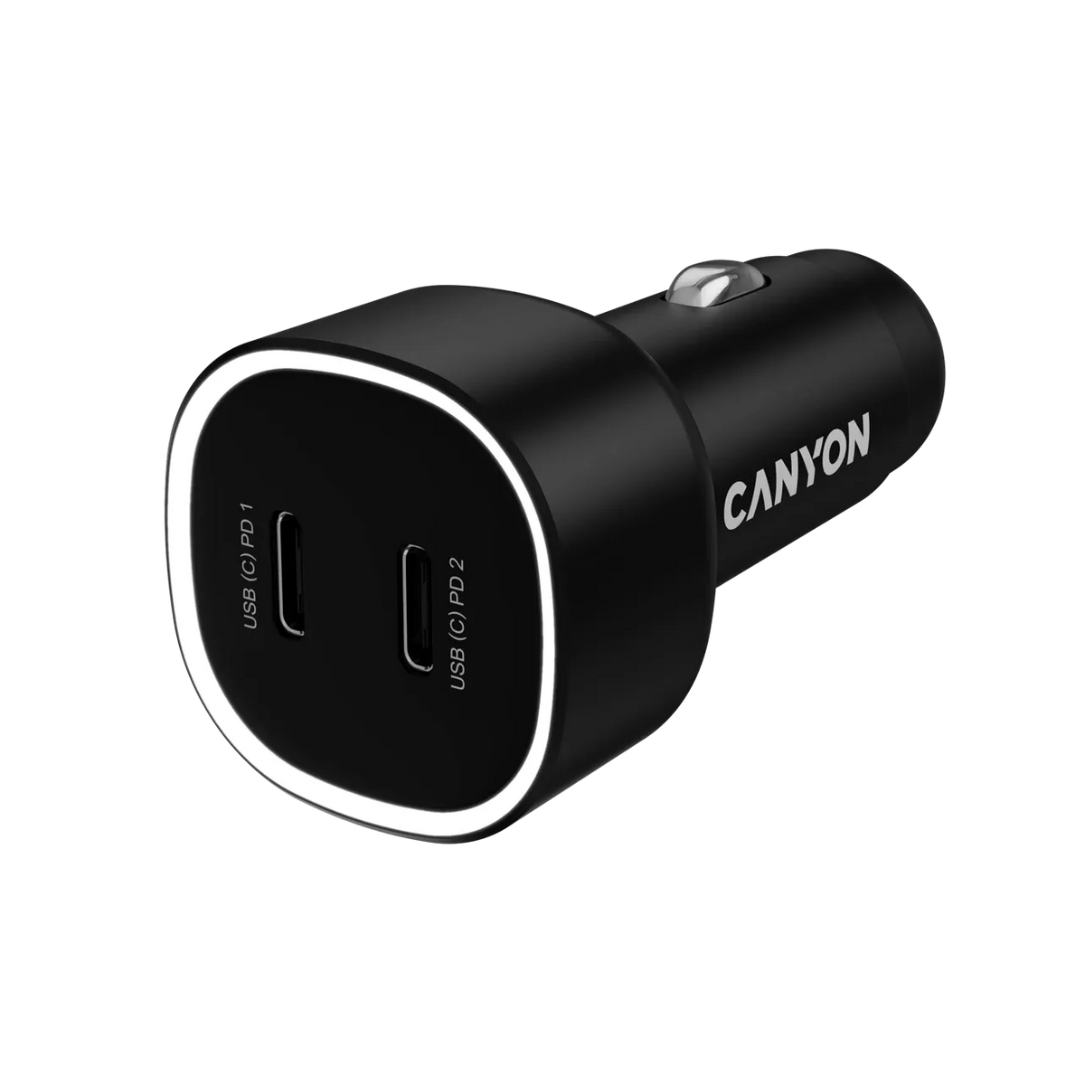 Зарядно за кола Canyon OnDrive 60 PD 60W 2xUSB-C, черно