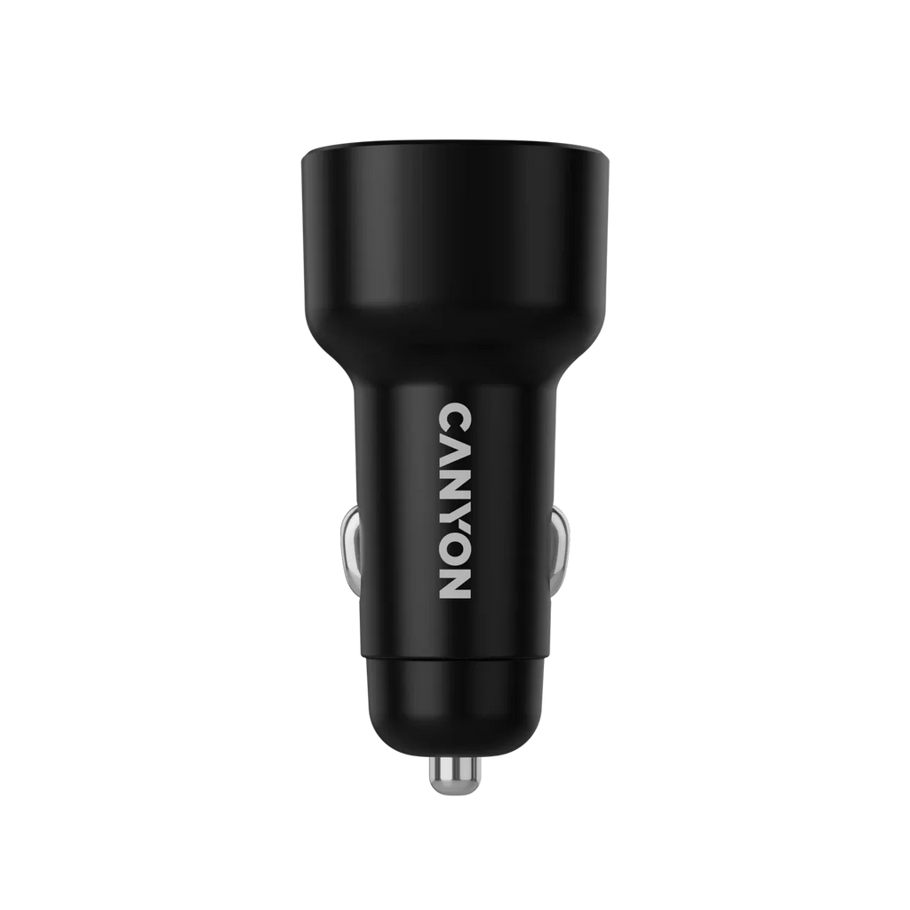 Зарядно за кола Canyon OnDrive 60 PD 60W 2xUSB-C, черно