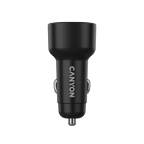 Зарядно за кола Canyon OnDrive 48 PD 48W USB-A+USB-C, черно