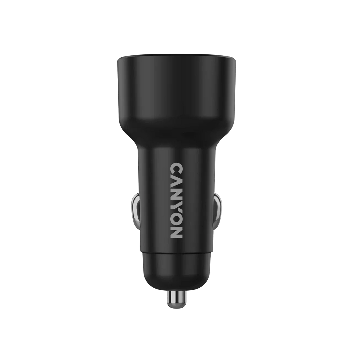 Зарядно за кола Canyon OnDrive 48 PD 48W USB-A+USB-C, черно