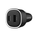 Зарядно за кола Canyon OnDrive 85 PD 85W USB-A+USB-C, черно