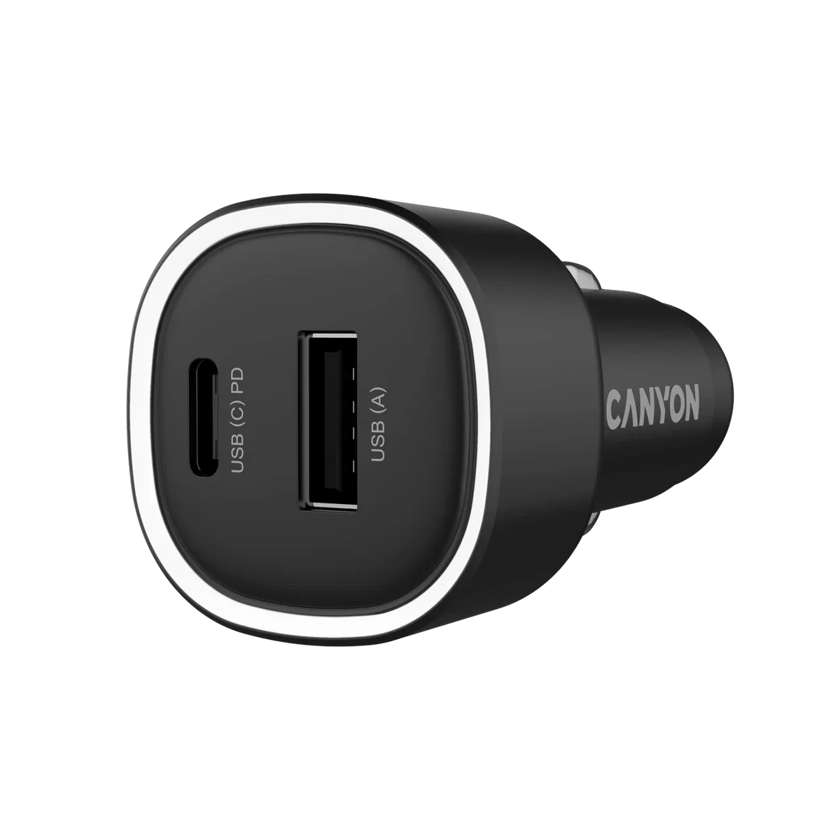 Зарядно за кола Canyon OnDrive 85 PD 85W USB-A+USB-C, черно