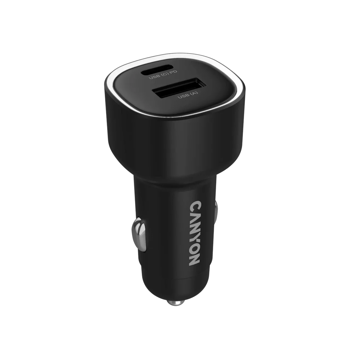 Зарядно за кола Canyon OnDrive 85 PD 85W USB-A+USB-C, черно