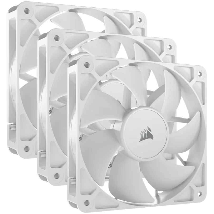 Вентилатор Corsair RS120 White, 120mm Fan, Triple Pack