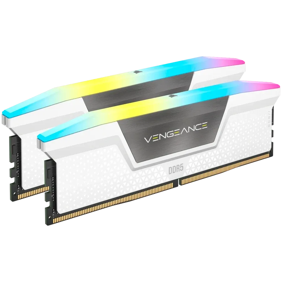 RAM памет Corsair Vengeance RGB DDR5 32GB (2 x 16GB) DDR5 6400 CL32-40-40-84 (CMH32GX5M2B6400Z32W)