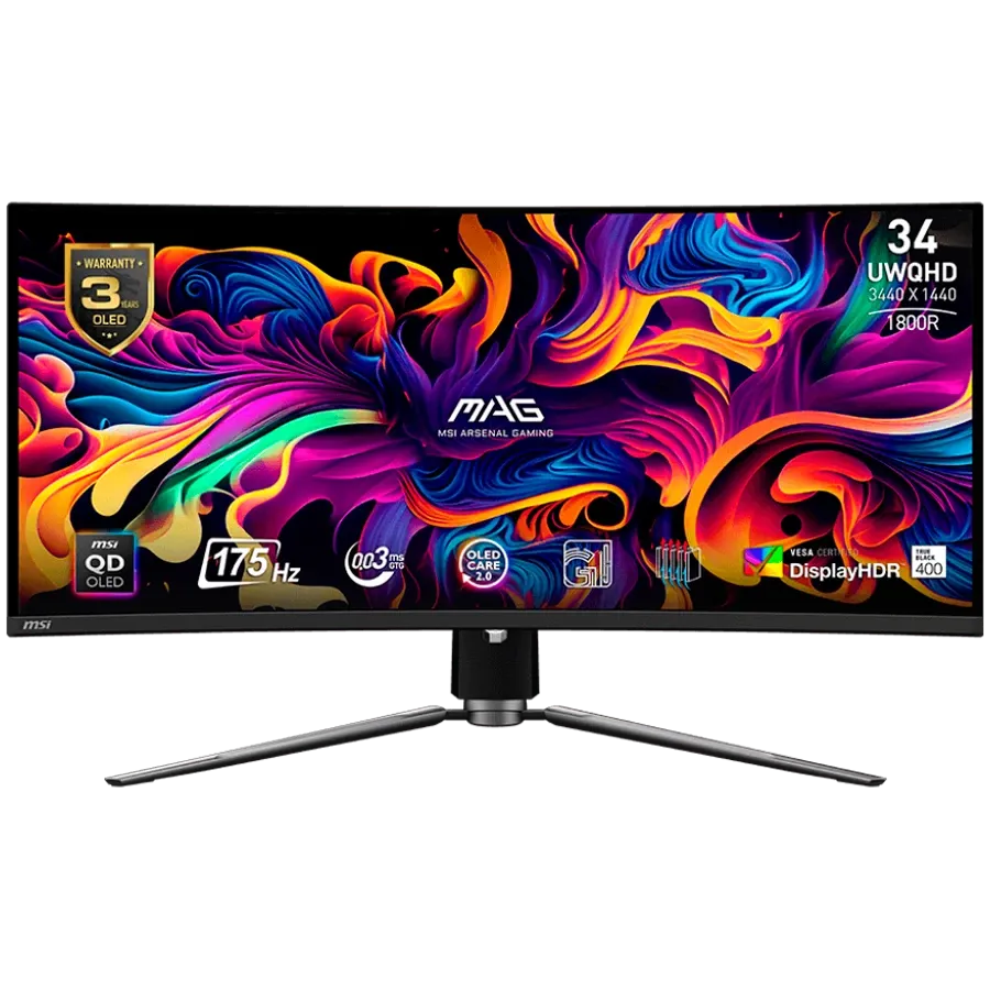 Монитор MSI MAG 341CQP QD-OLED Curved Gaming