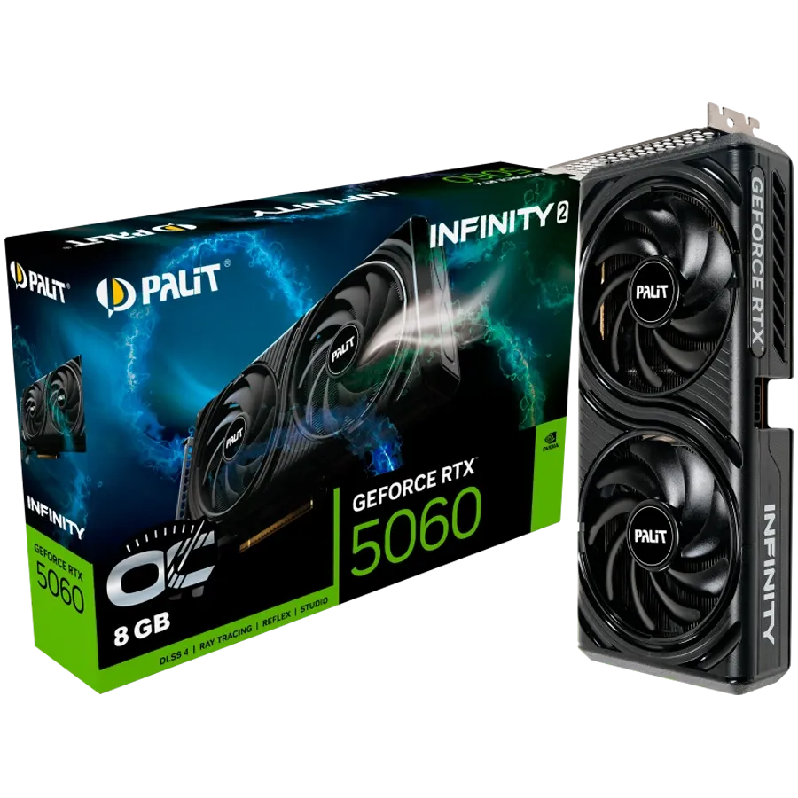 Видео карта Palit GeForce RTX 5060 Infinity 2 OC 8GB GDDR7 128 bit