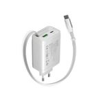 Зарядно устройство Canyon charger OnCharge 65RC Build-In Cable USB-C 65W 1xPD (CNS-CURC65ACW)