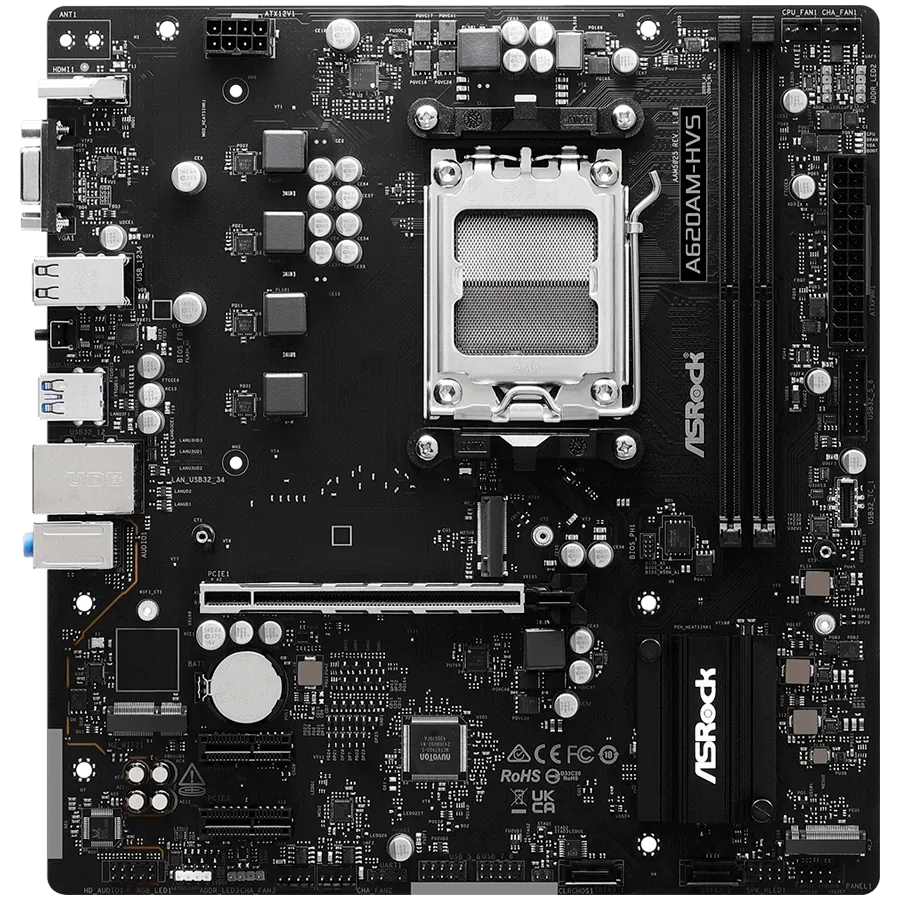 Дънна платка ASRock A620AM-HVS mATX AM5 DDR5
