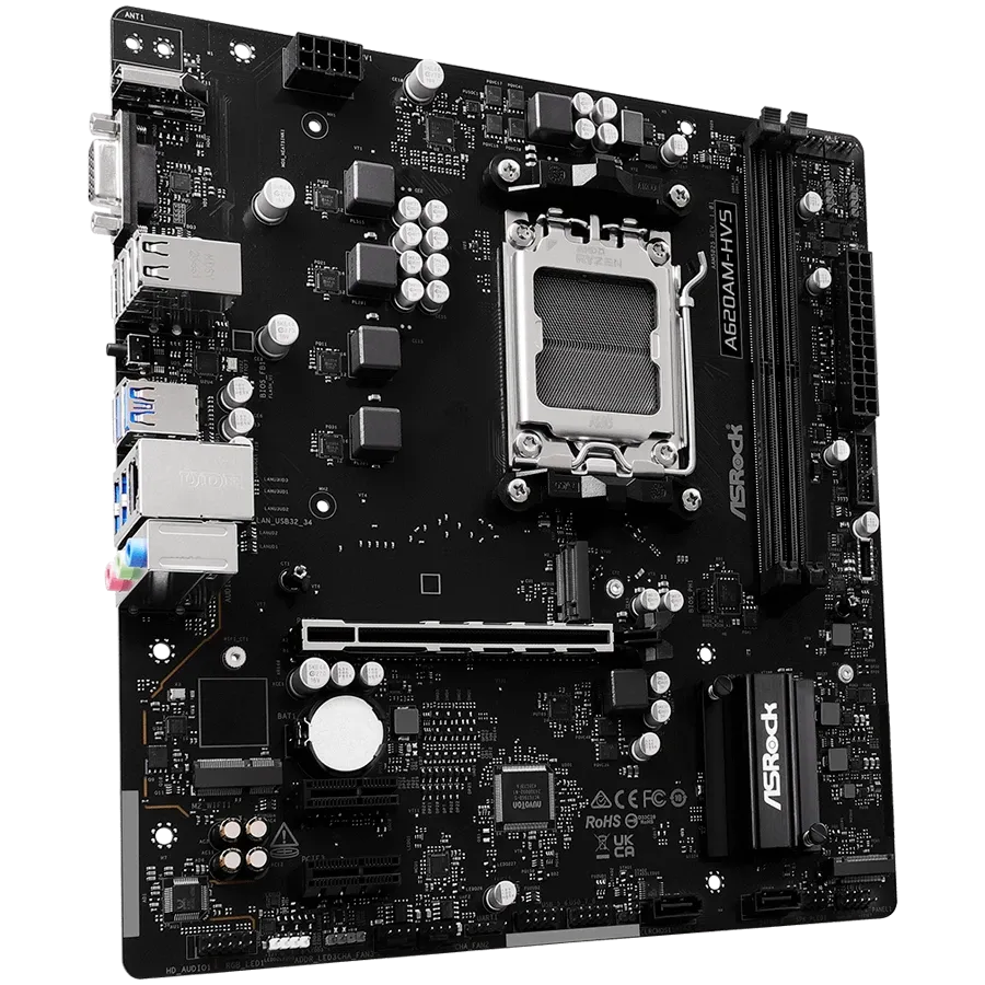 Дънна платка ASRock A620AM-HVS mATX AM5 DDR5