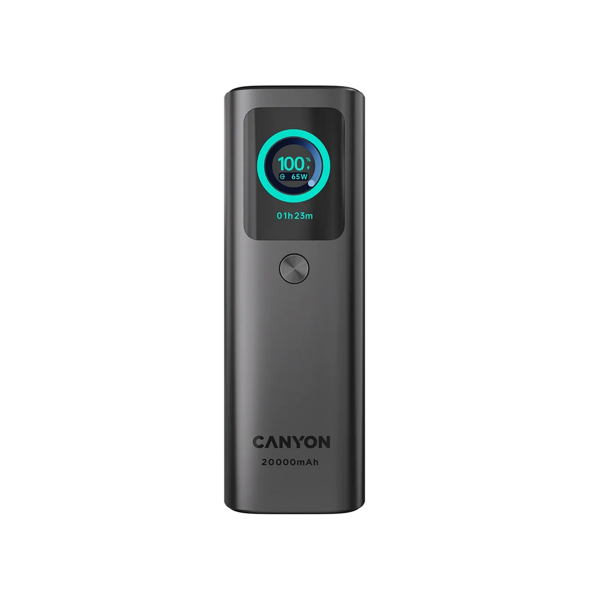 Външна батерия Canyon Built-in cable OnPower 265 20000mAh 165W Aluminium Dark