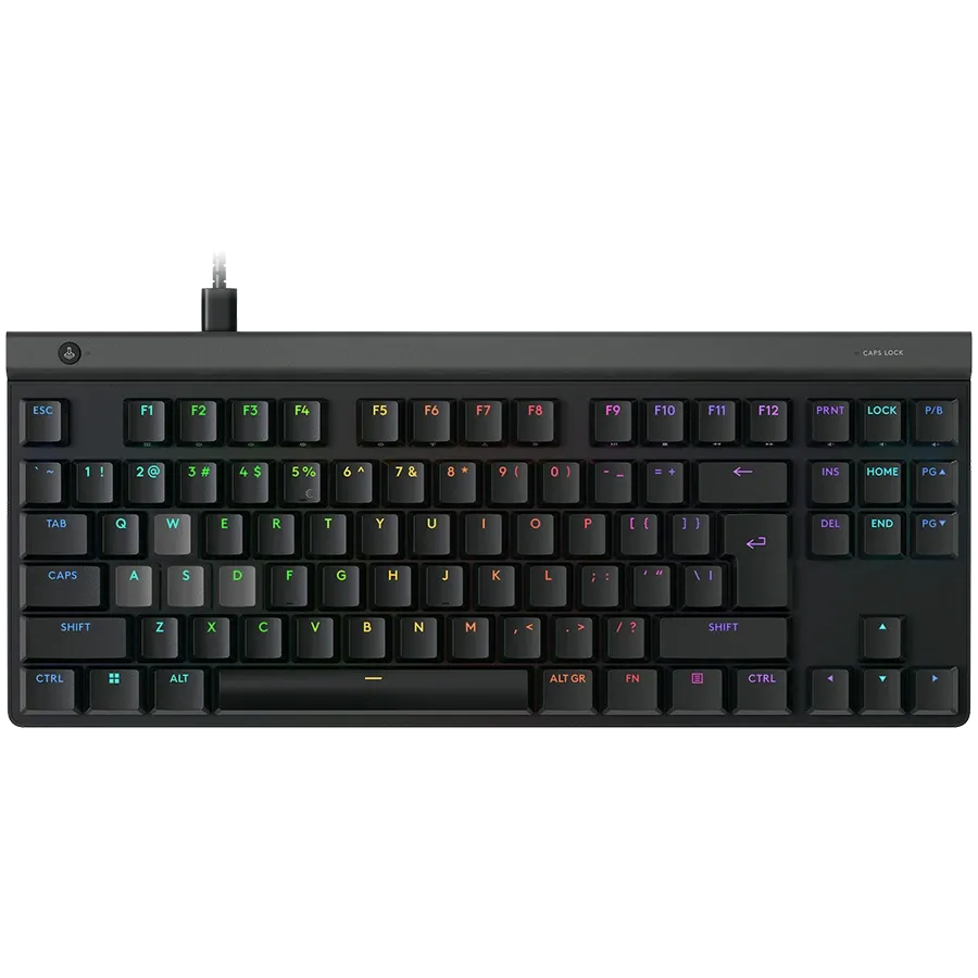 Геймърска клавиатура Logitech G515 Rapid TKL, US INT'L, USB, N/A, Linear, черна