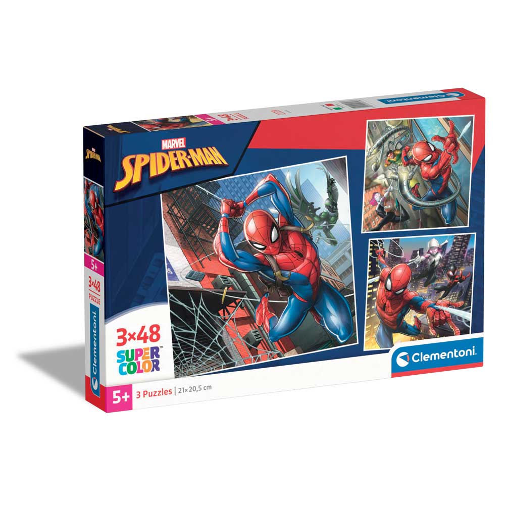 CLEMENTONI 3x48ч. Пъзел Spiderman