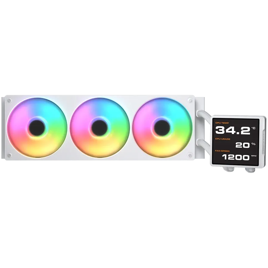 Охладител Cougar Poseidon Vistek Pro ARGB 360 AiO Liquid Watercooling (CGR-PSDVPRGB-W-360)