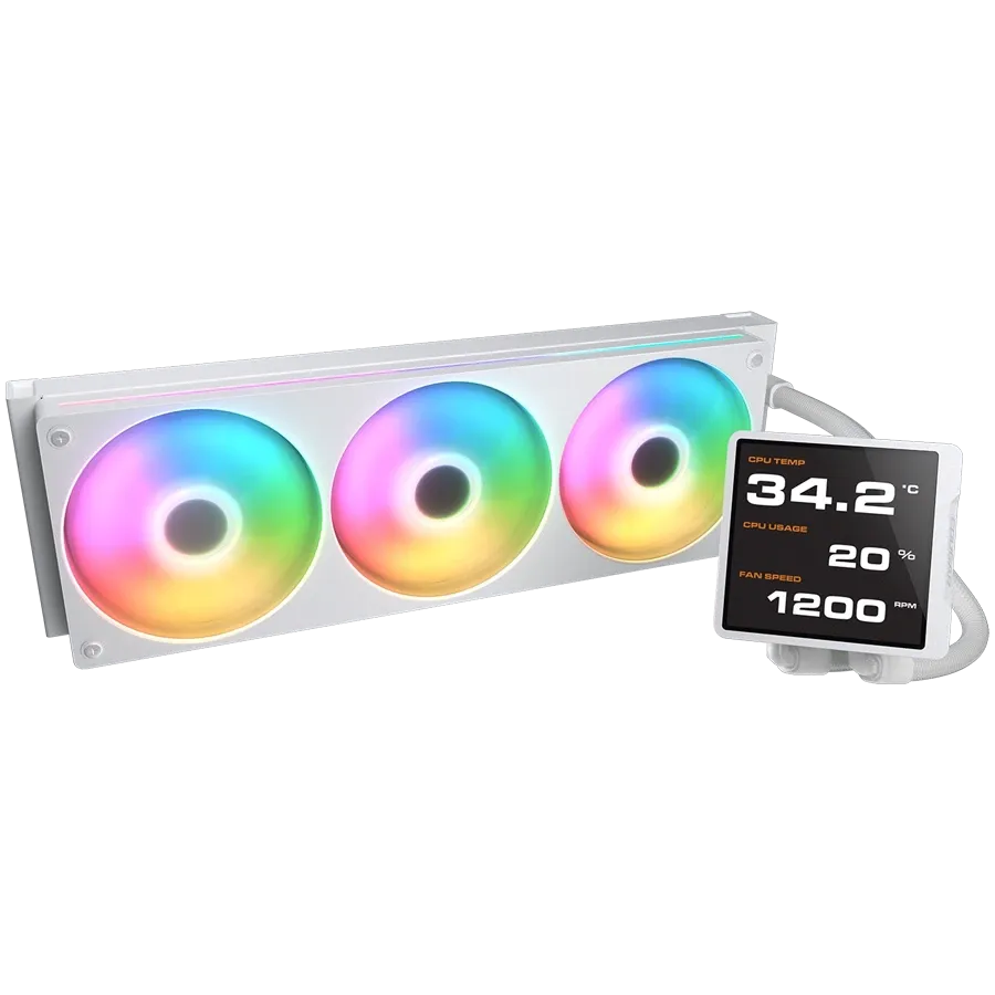 Охладител Cougar Poseidon Vistek Pro ARGB 360 AiO Liquid Watercooling (CGR-PSDVPRGB-W-360)