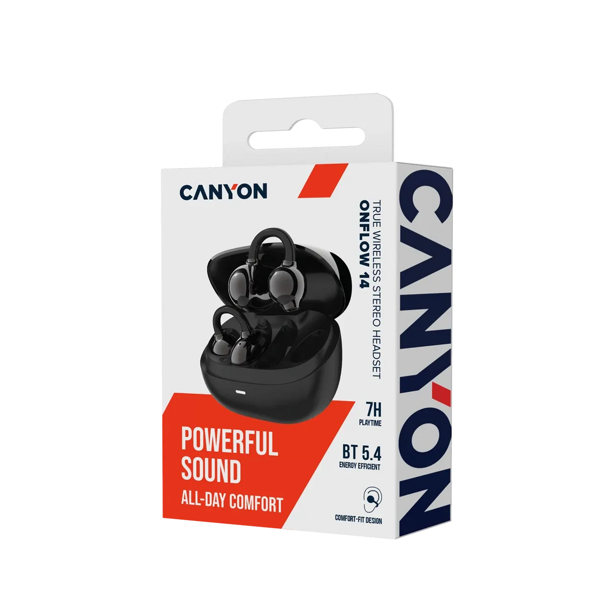 Безжични слушалки Canyon OWS Ear Clips OnFlow 14, черни