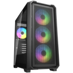 Компютърна кутия Cougar MX600 Mini V2 RGB PC Case, Mini Tower, черна
