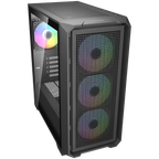 Компютърна кутия Cougar MX600 Mini V2 RGB PC Case, Mini Tower, черна