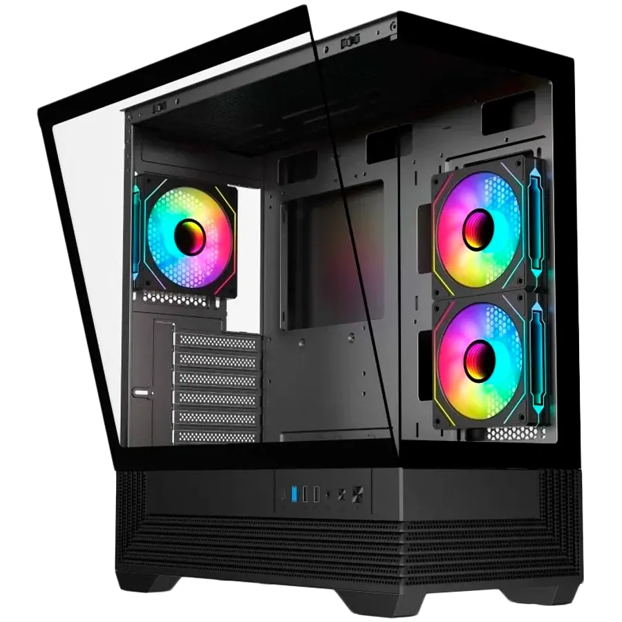 Компютърна кутия Trendsonic Chassis V-GAMING DARK Reaper VG-DR3F USB3.0 USB2.0
