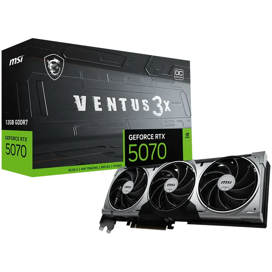 Видео карта MSI Nvidia GeForce RTX 5070 12G Ventus 3X OC