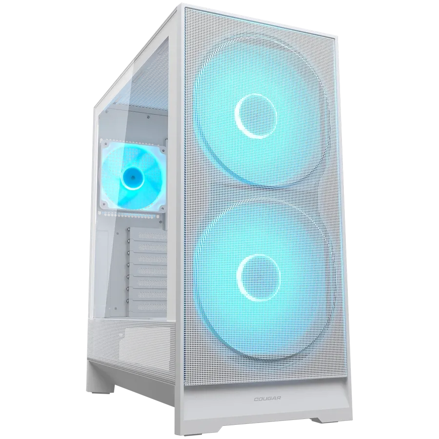 Компютърна кутия Cougar Airface 180 PC Case, Mid Tower, бяла