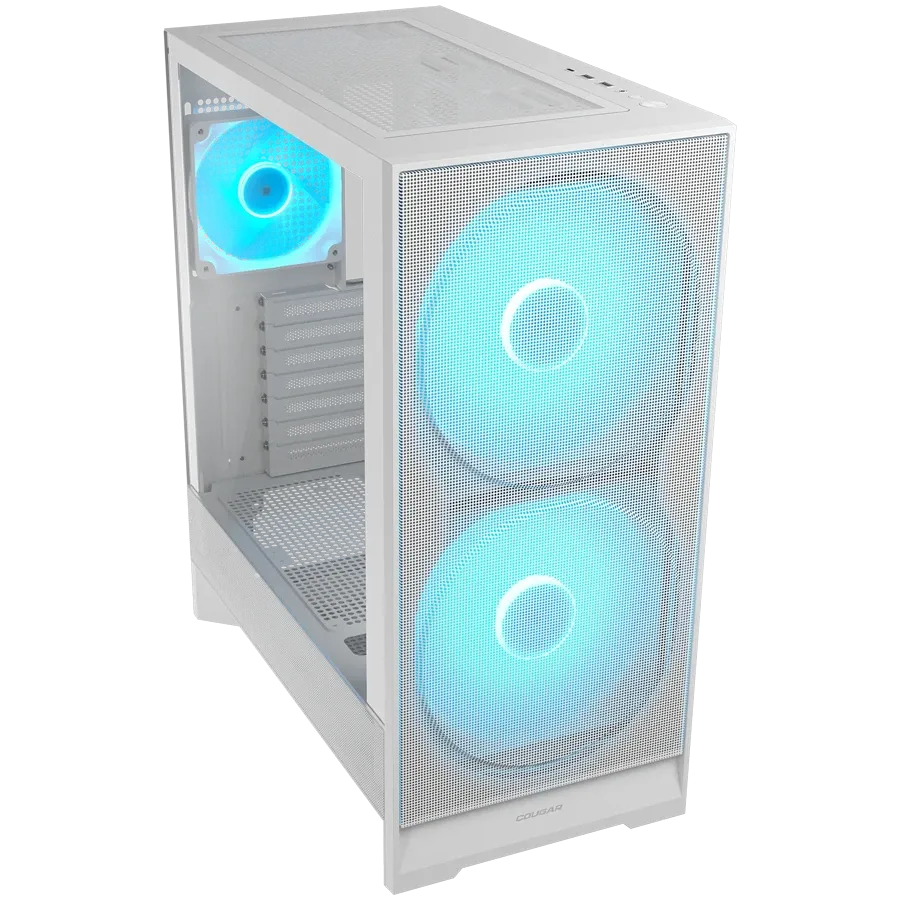 Компютърна кутия Cougar Airface 180 PC Case, Mid Tower, бяла