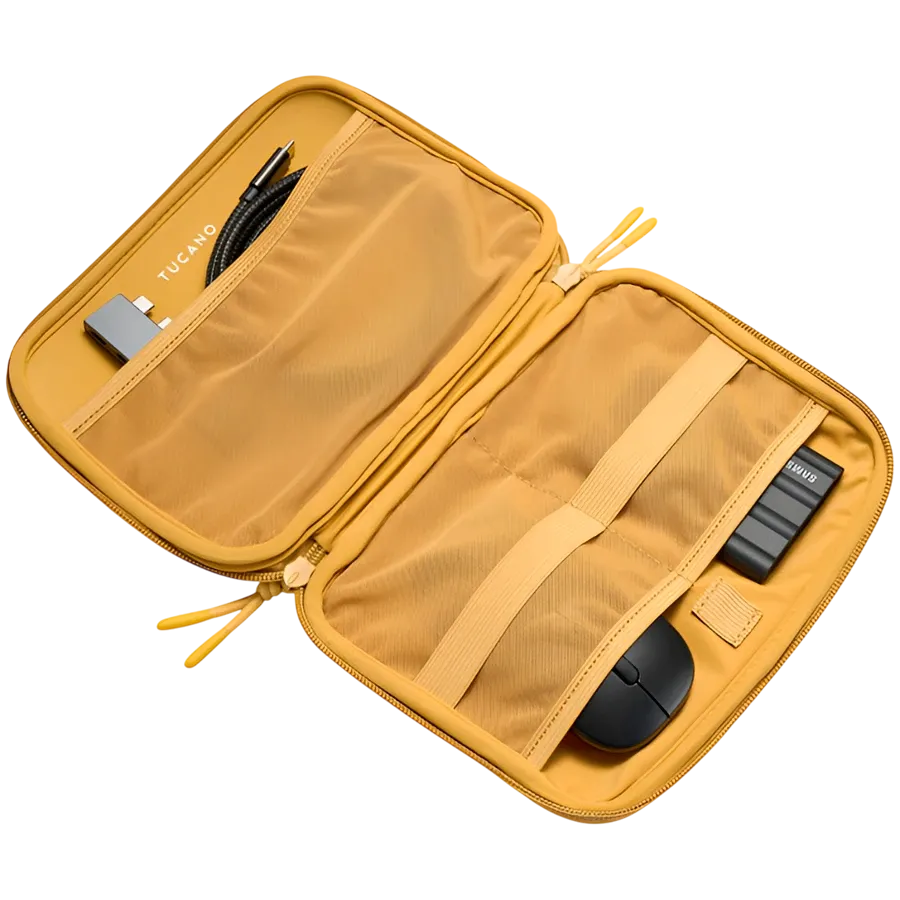 Чанта за лаптоп Tucano TOPO Organizer Small, жълта