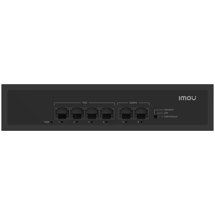 Суич Imou 6-port 100M unmanaged PoE Switch