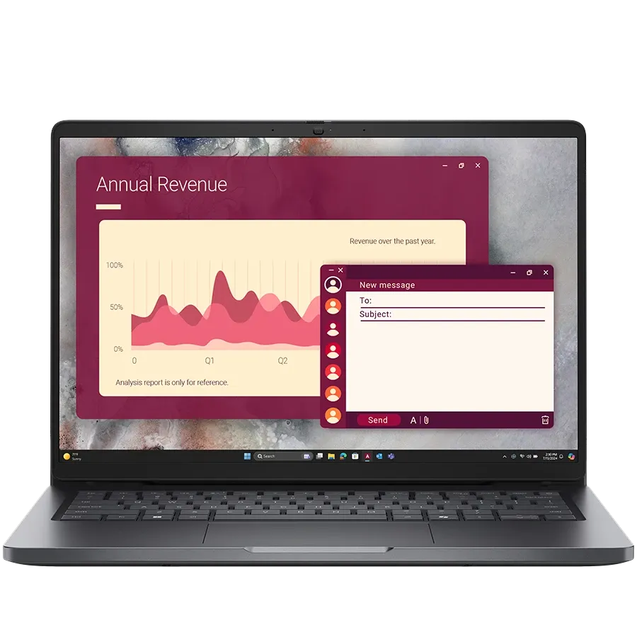 Лаптоп Dell Pro 14 (PC14250) (BTO010_PC14250_EMEA_UBU-14)
