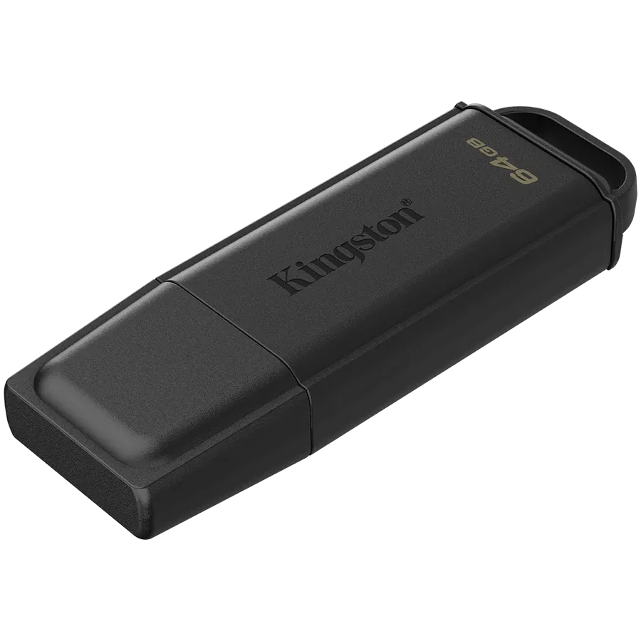 USB флаш памет Kingston 64GB Portable USB 3.2 Gen 1 DataTraveler Exodia, черна