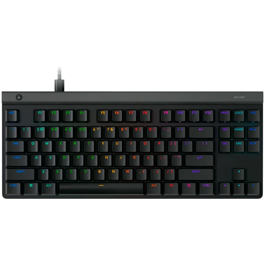 Геймърска клавиатура Logitech G515 TKL Wired, BGR, USB, черна