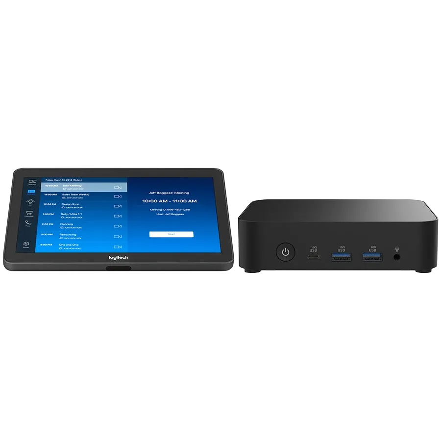 Видеоконферентна система Logitech TAPMSTBASEASU2 TAP NUC13L3Kv5 Teams NO CAM EU