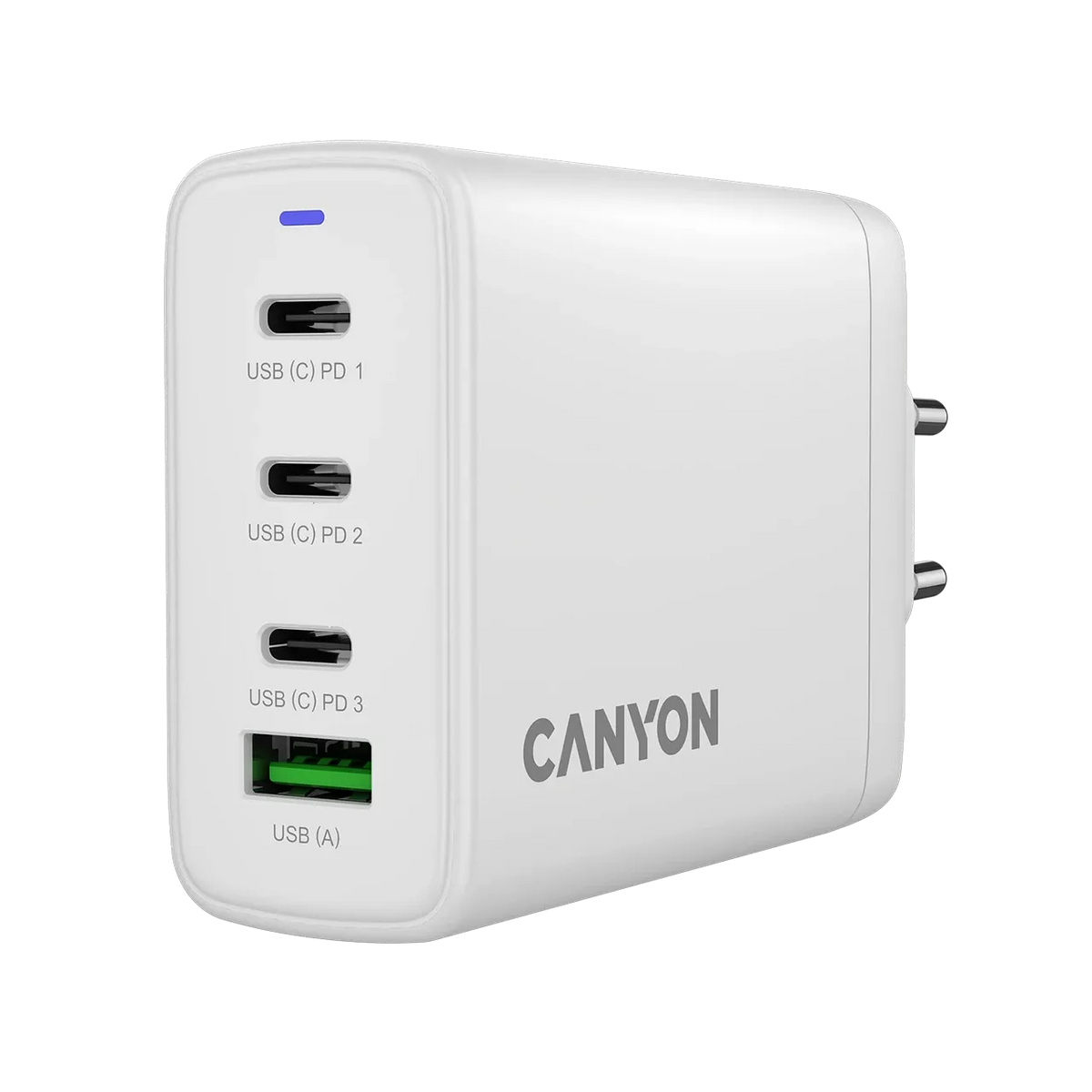 Зарядно устройство Canyon charger OnCharge 120 GAN Total 120W MAX 3 USB-C +1