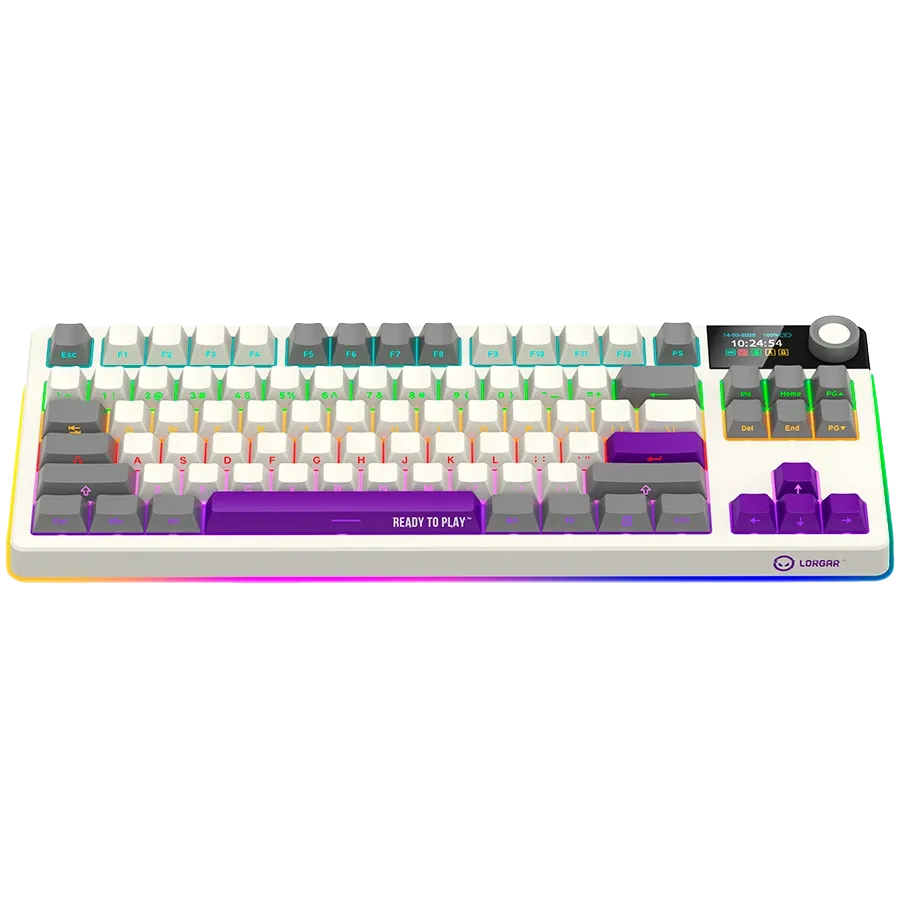 Геймърска клавиатура Lorgar KBP70TKLW, Wireless TKL Mechanical Pro (LRG-KBP70TKLW-RT-US)
