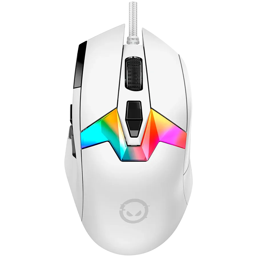 Геймърска мишка Lorgar MSP80, 8000 Hz Pro, бяла