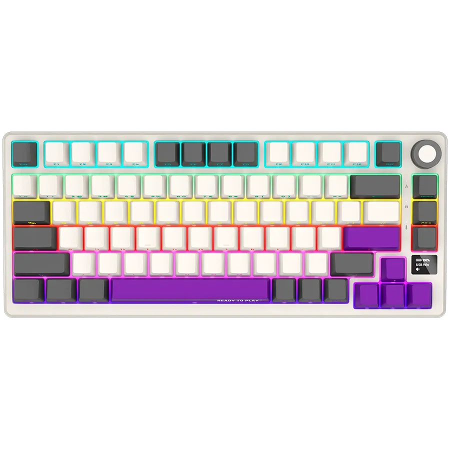 Геймърска клавиатура Lorgar KBP7075W, Wireless 75% Mechanical Pro (LRG-KBP7075W-RT-US)