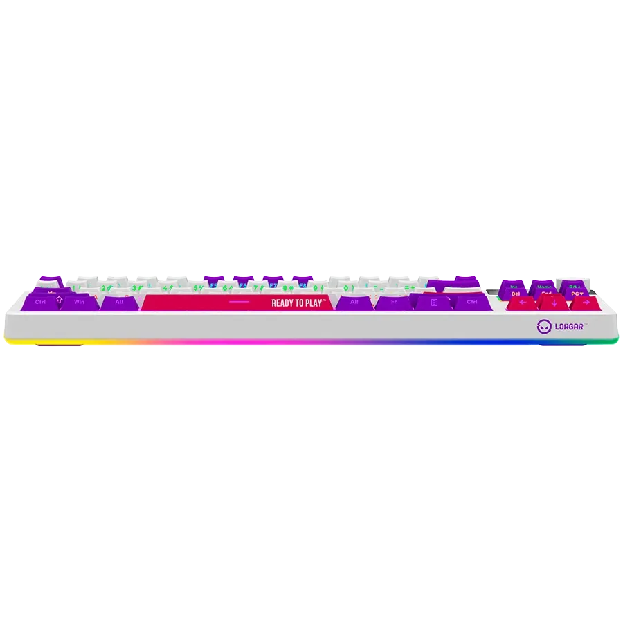 Геймърска клавиатура Lorgar KBP70TKLW, Wireless TKL Mechanical Pro (LRG-KBP70TKLW-WH-US)