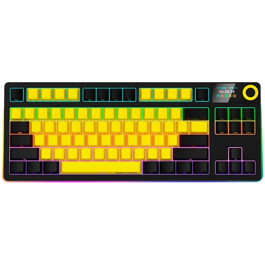 Геймърска клавиатура Lorgar KBP70TKLW, Wireless TKL Mechanical Pro (LRG-KBP70TKLW-YL-US)