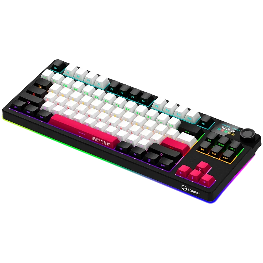Геймърска клавиатура Lorgar KBP70TKLW, Wireless TKL Mechanical Pro (LRG-KBP70TKLW-BK-US)