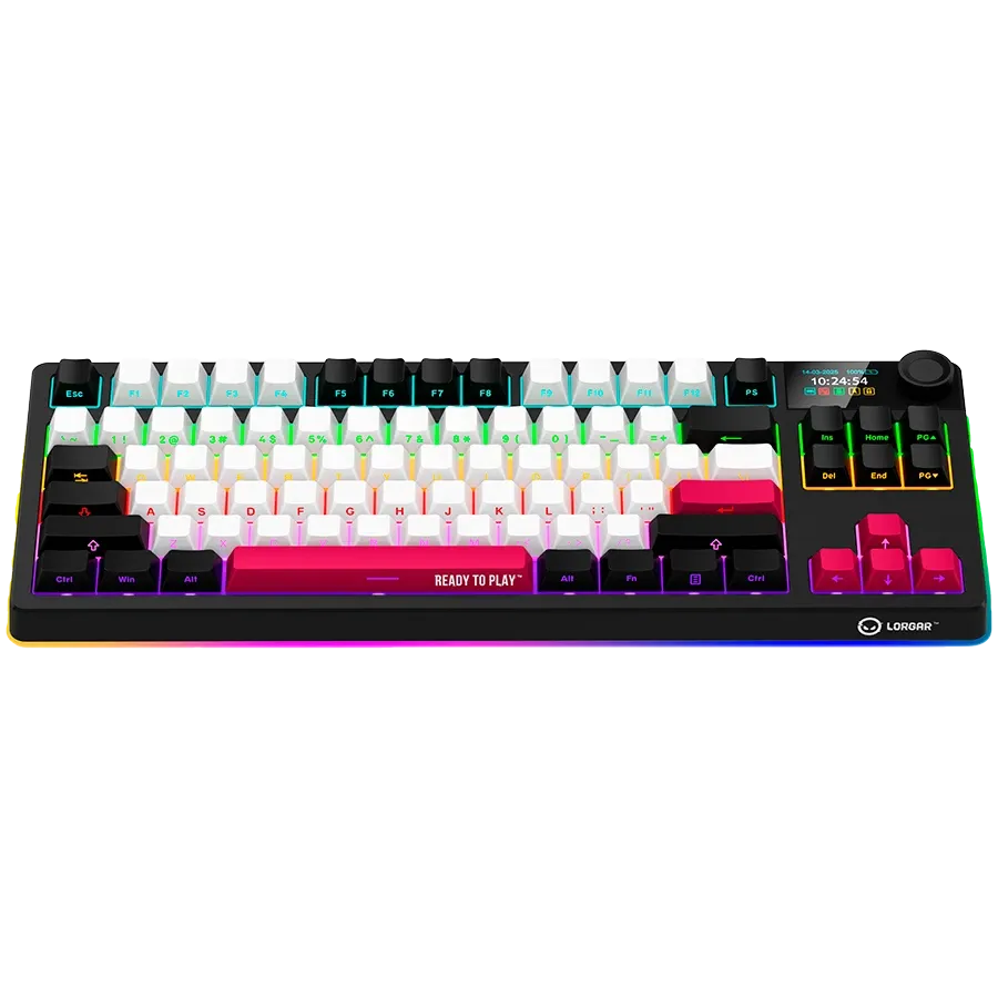 Геймърска клавиатура Lorgar KBP70TKLW, Wireless TKL Mechanical Pro (LRG-KBP70TKLW-BK-US)