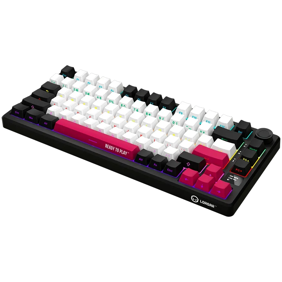 Геймърска клавиатура Lorgar KBP7075W, Wireless 75% Mechanical Pro (LRG-KBP7075W-BK-US)