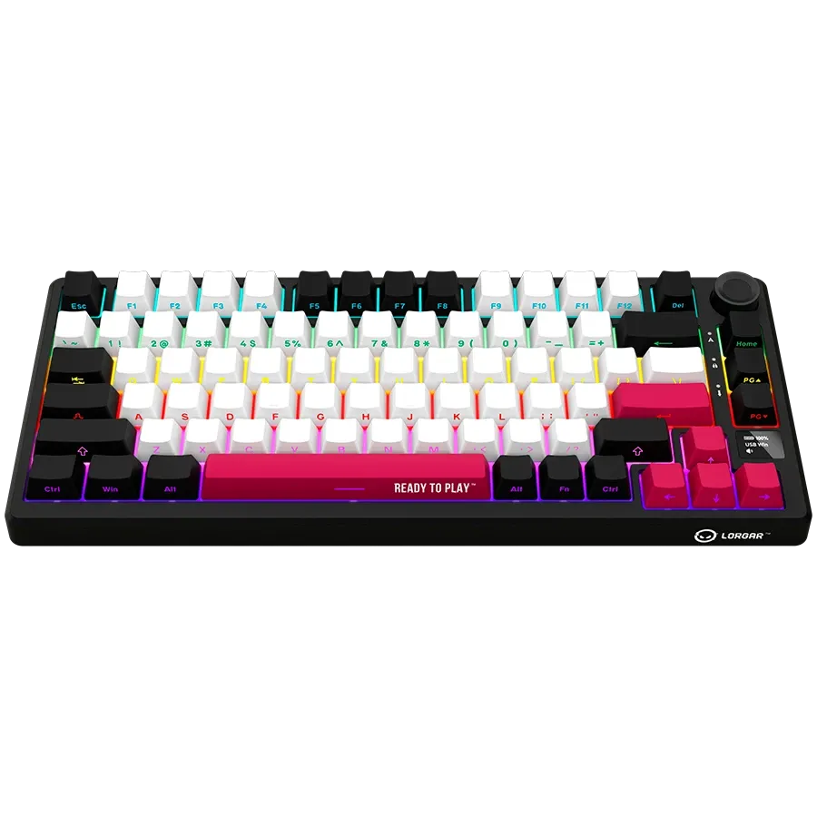 Геймърска клавиатура Lorgar KBP7075W, Wireless 75% Mechanical Pro (LRG-KBP7075W-BK-US)