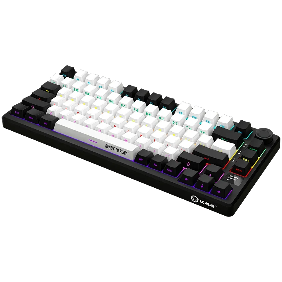 Геймърска клавиатура Lorgar KBP7075W, Wireless 75% Mechanical Pro (LRG-KBP7075W-BK-US)