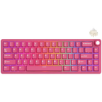Геймърска клавиатура Royal Kludge R65 Berry Red Cream Switch