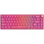 Геймърска клавиатура Royal Kludge R65 Berry Red Cream Switch