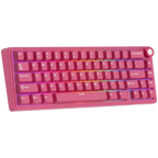 Геймърска клавиатура Royal Kludge R65 Berry Red Cream Switch